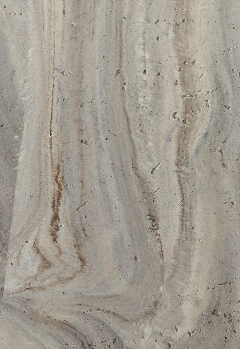 Polished marble surface with natural beige and brown veining, ideal for luxury furniture and interior designs.